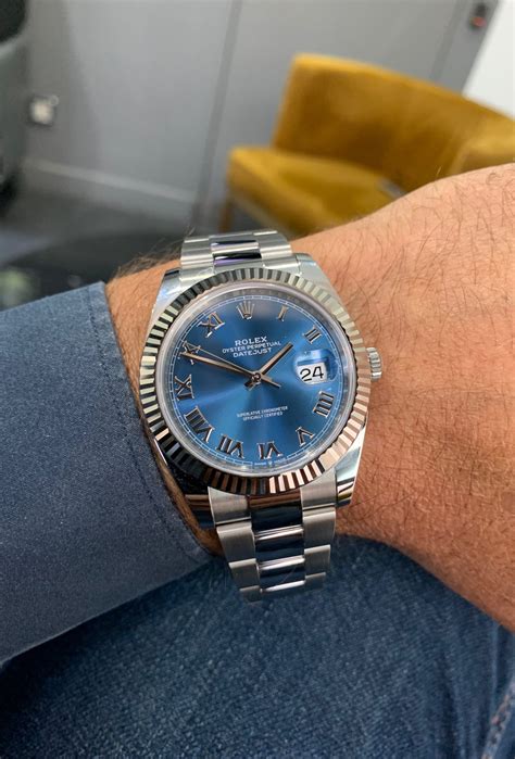 rolex datejust 41mm on wrist|2020 41mm rolex datejust.